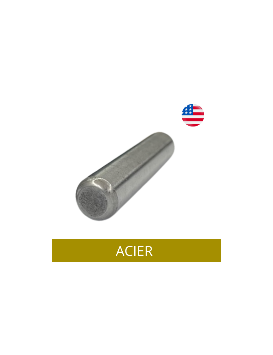 GOUPILLE CYLINDRIQUE AMERICAINE ACIER