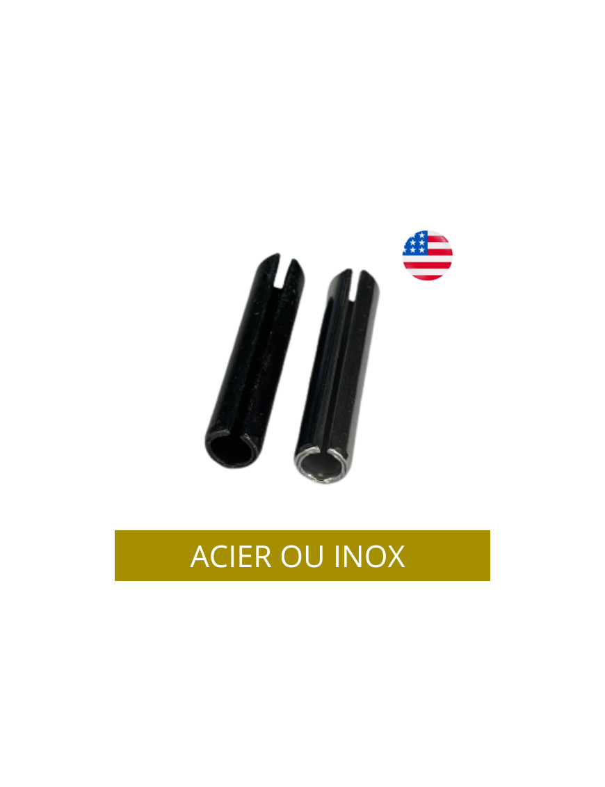 GOUPILLES ELASTIQUES AMERICAINES INOX ET ACIER