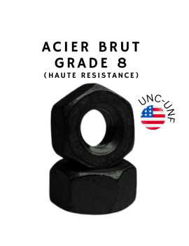 ECROU-AMERICAIN-UNF-UNC-HU-ACIER-GRADE8-BRUT