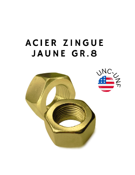 ECROU-AMERICAIN-UNC-UNF-HU-GRADE8-ZINGUE-JAUNE