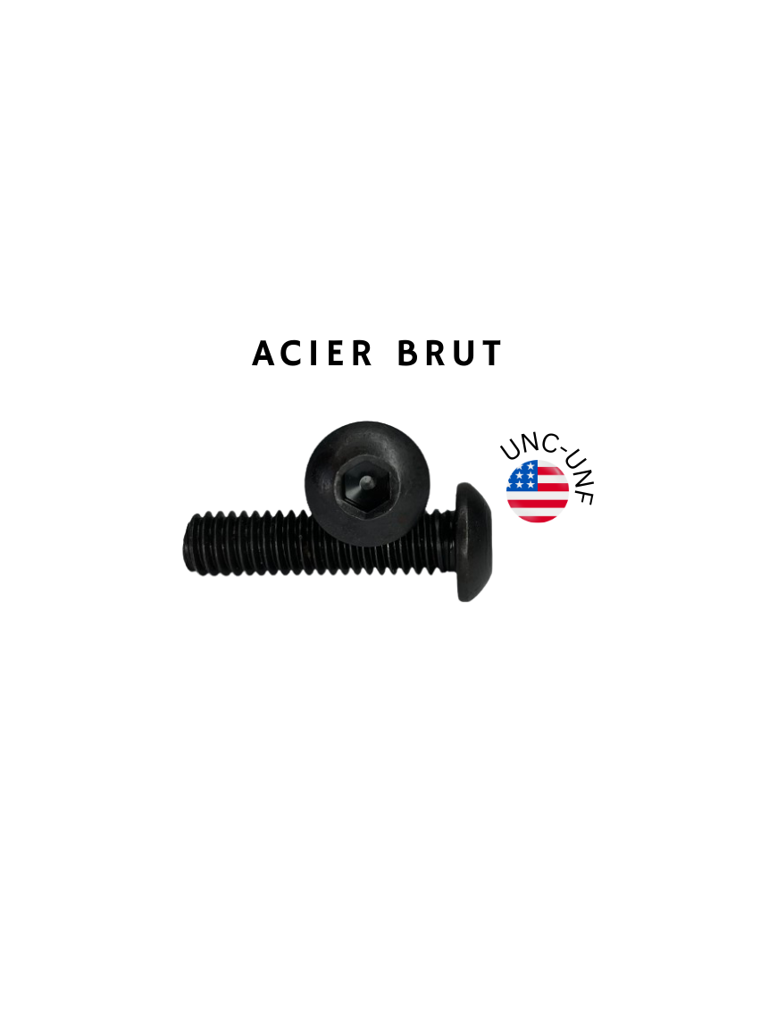 VIS-TETE-BOMBEE-UNC-UNF-ACIER