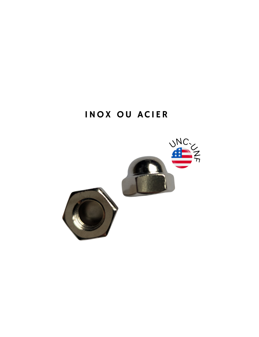 ECROU-BORGNE-AVEUGLE-INOX-ACIER-UNC-UNF