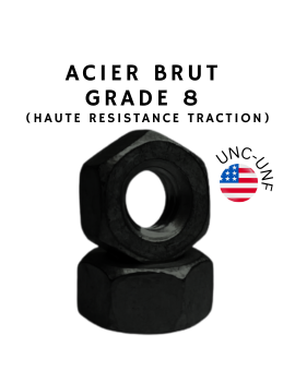 ECROU-AMERICAIN-UNF-UNC-HU-ACIER-GRADE8-BRUT