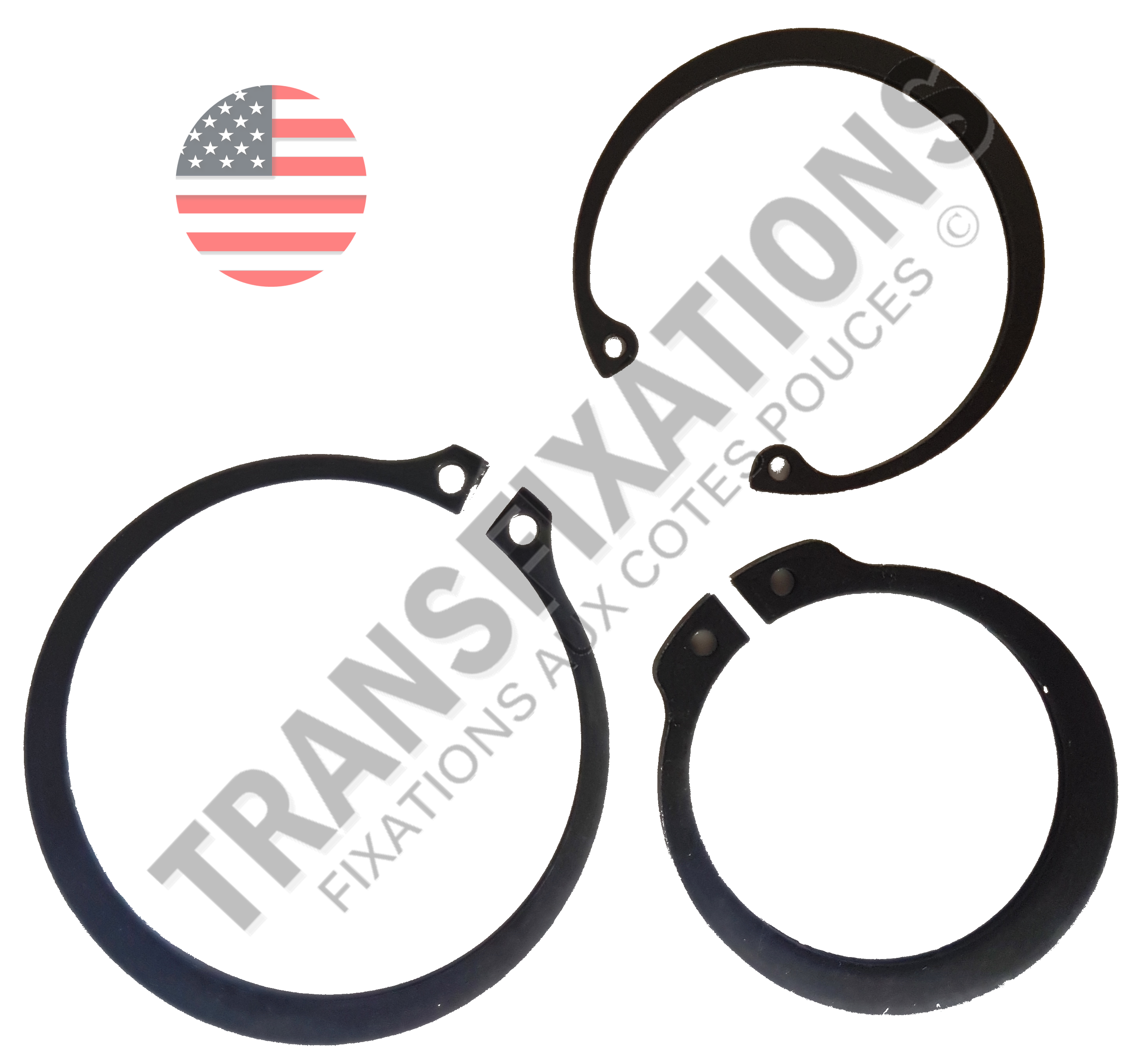 50pcs M18 5-100 pièces 8-75mm en acier au manganèse anneau de retenue circlip anneaux ronds pour trou